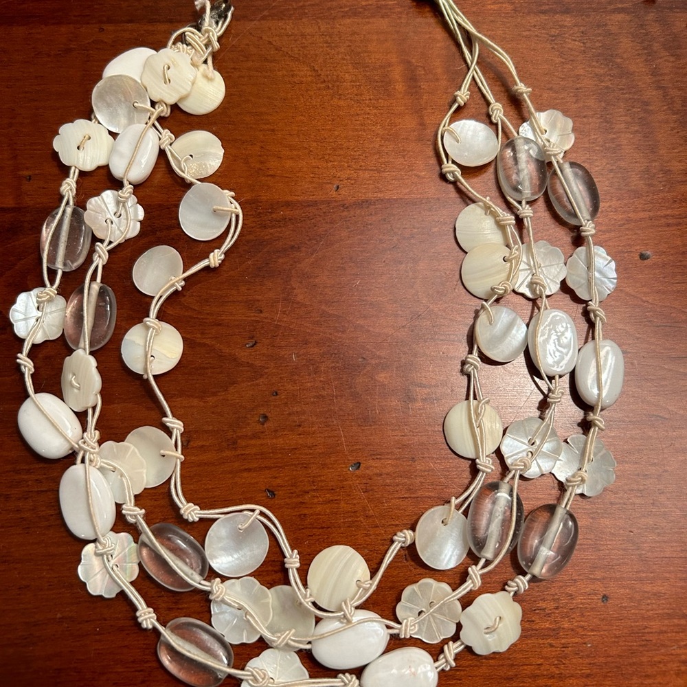 3 strand necklace.